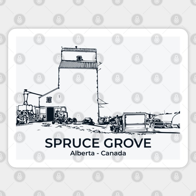 Spruce Grove - Alberta Magnet by Lakeric